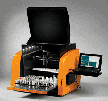 Image: The ThunderBolt analyzer (Photo courtesy of Gold Standard Diagnostics).